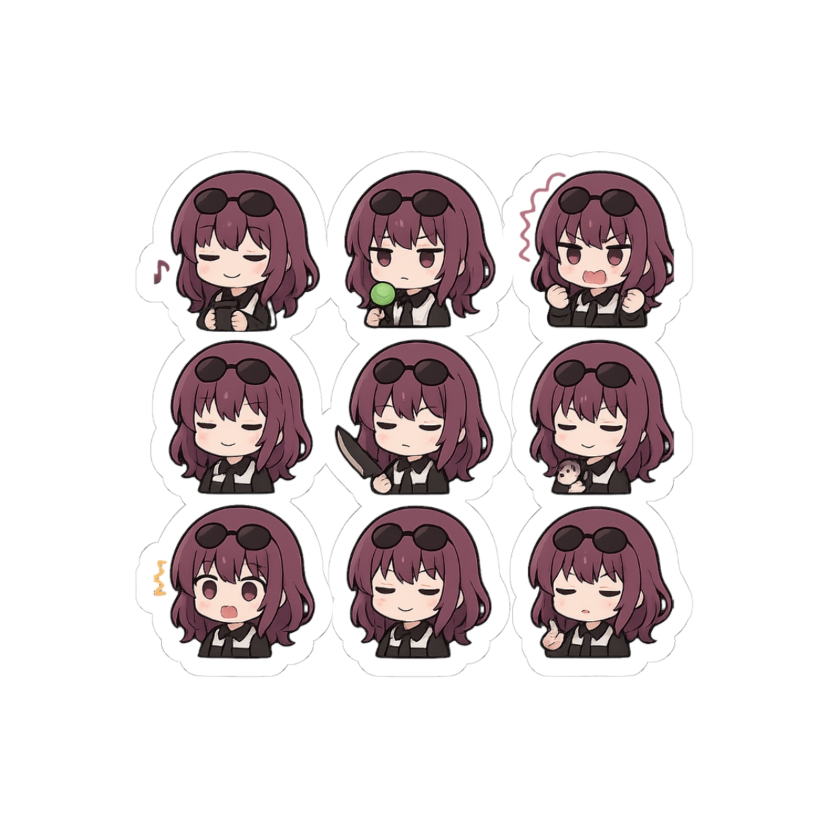 Honkai Star Rail Kafka Sticker Set | Bold Vinyl Decals
