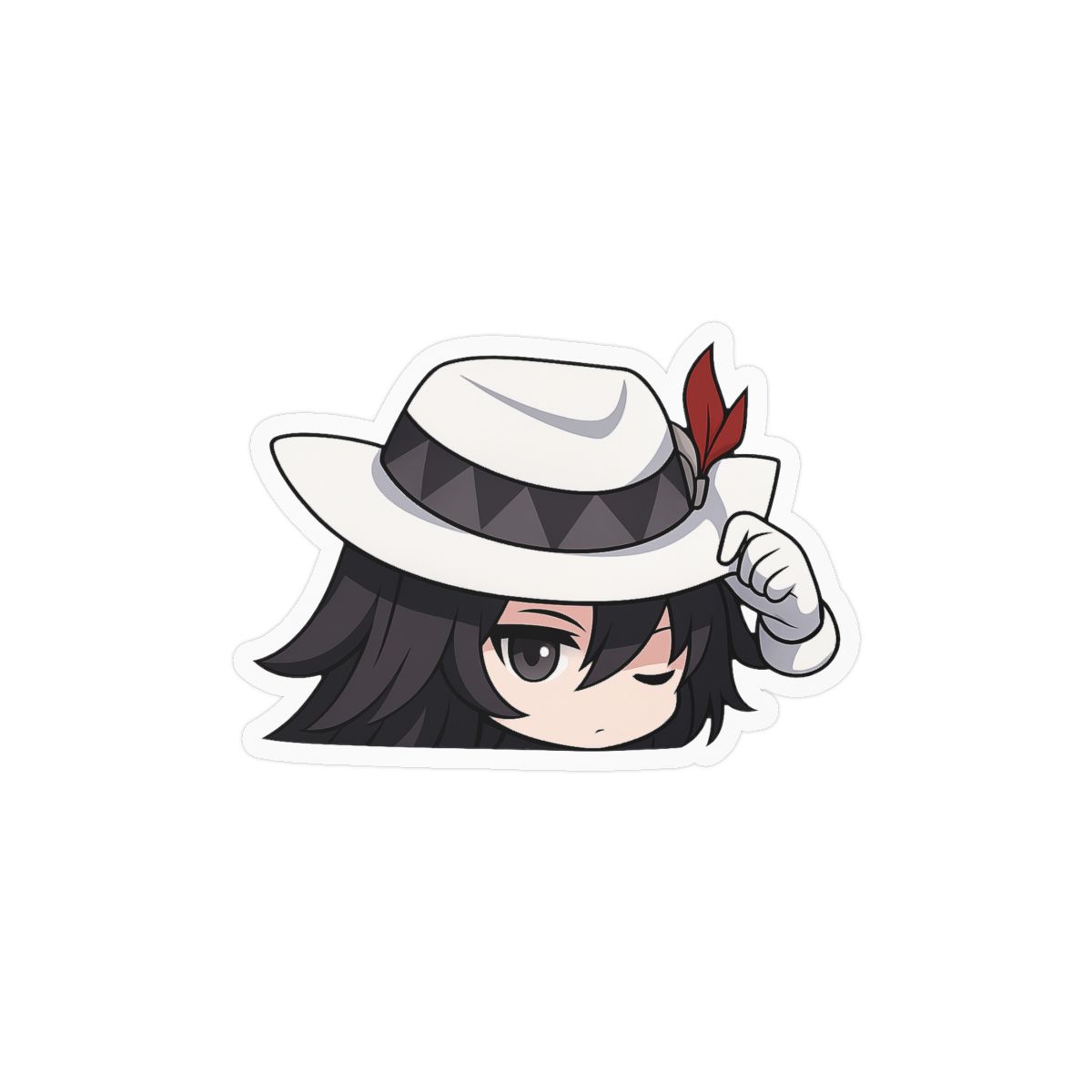 Honkai Star Rail Ashveil Peeker Sticker | Cute Vinyl Decal - HoYoverse official stickers merch