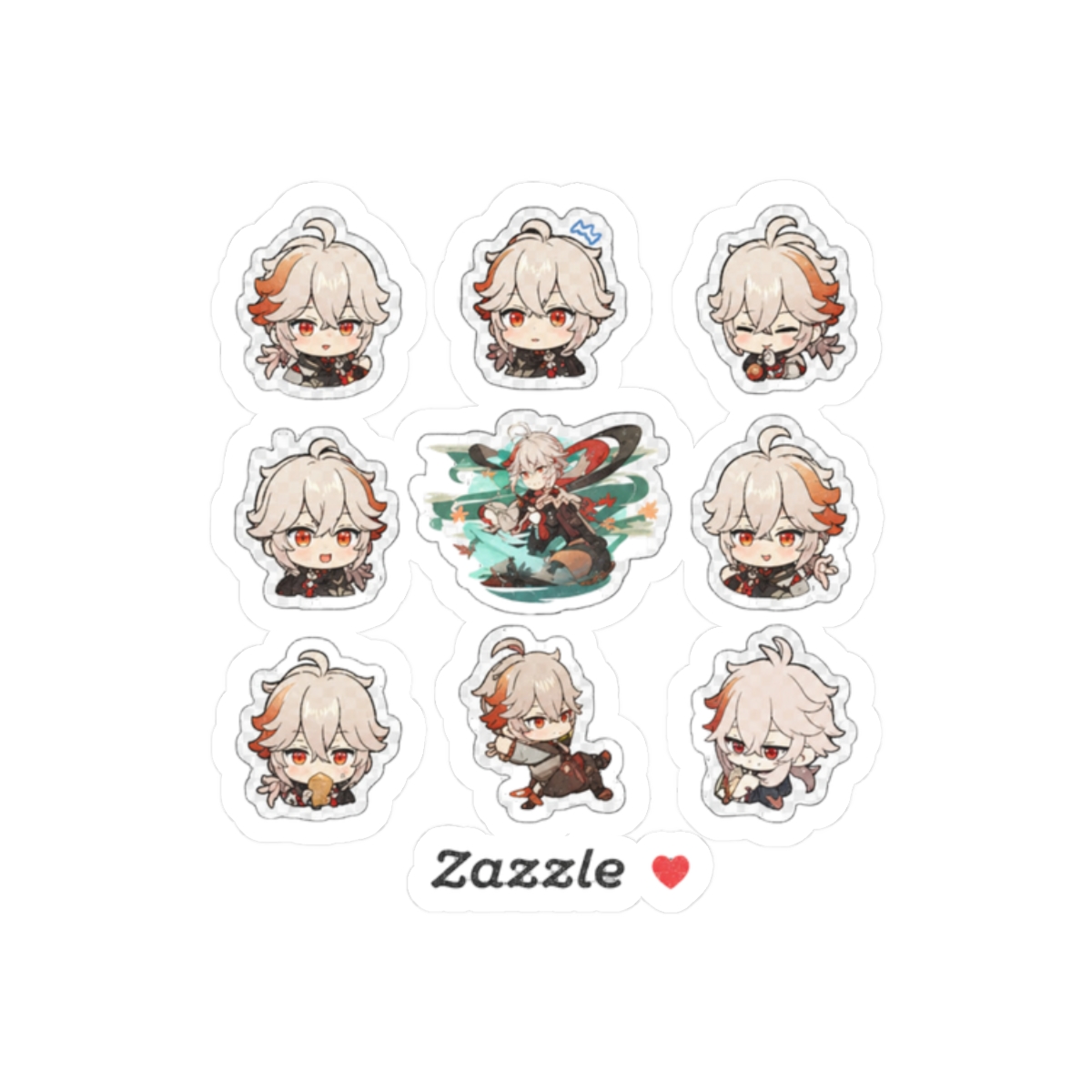 Genshin Impact: Kazuha Kaedehara Stickers - alternate angle 3, merchandise