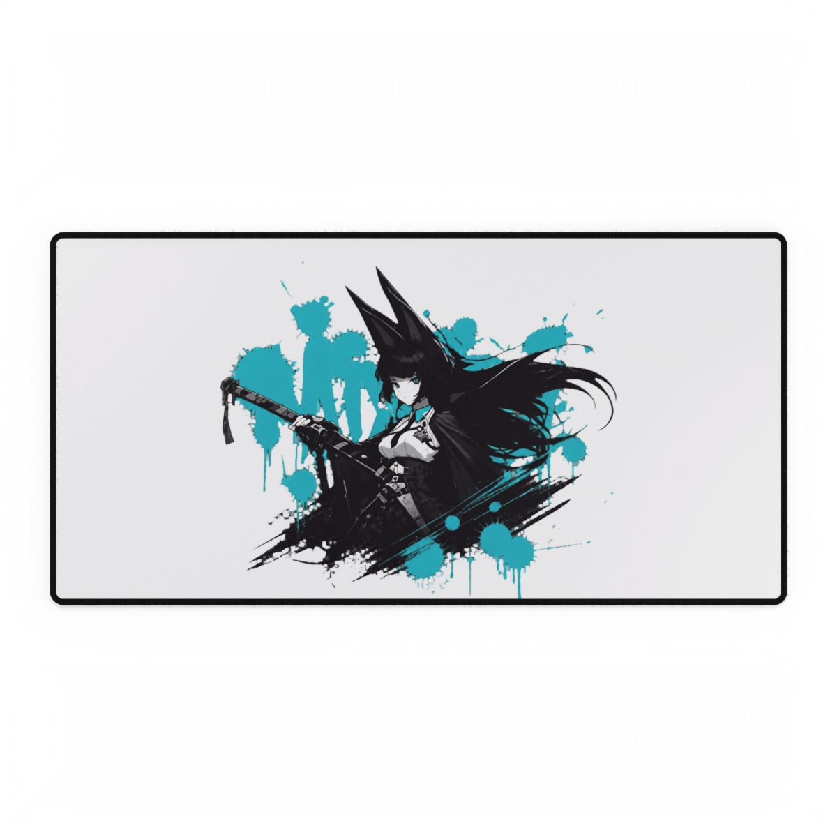Hoshimi Miyabi ZZZ Gaming Mousepad, Zenless Zone Zero Desk Mat, Black White Anime Large | HoYoverse - HoYoverse official Accessories merch